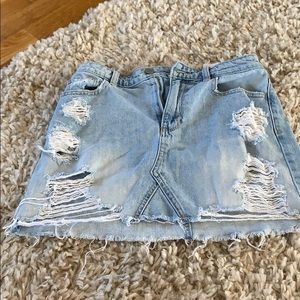 jean skirt